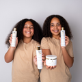 2 Kinder mit Locken Shampoo, Locken Conditioner, Locken Leave-In auch geeignet für Afro Haare